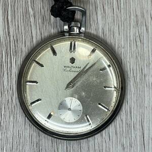 ●【YH-8341】ジャンク品 WALTHAM Colonial 懐中時計 手巻き 不動品【レタパプラス可能】