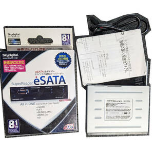 【中古】Skydigital 3.5インチベイ内蔵型 SuperReader eSATA SKY-TFe(BK) USB2.0