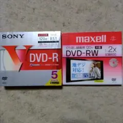 SONY DVD-R５枚 maxell DVD-RW まとめ売り