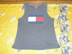 【即決】ハワイ購入 TOMMY HILFIGER SPORT ノースリーブ Tシャツ L ネイビー ゆったり