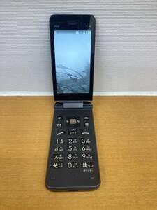 I072【中古】京セラ 携帯電話 GRATINA au KYF39 ブラック 　(カメラあり)　本体のみ