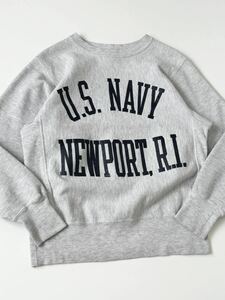 90s USA製 champion NAVY リバースウィーブ スウェット シャツ M オリジナル ビンテージ リバース トレーナー USN NAVY ARMY 軍物