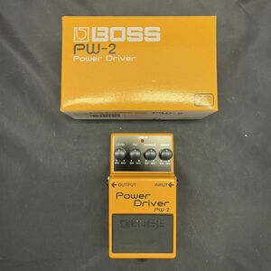 A108-H5-2886 BOSS ボス エフェクター パワードライバー PW-2 黄色 オレンジイエロー 音楽 通電未確認 説明書付