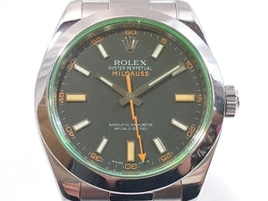 ROLEXロレックス ミルガウス 116400GVSS V740※※※ 自動巻き 腕時計 研磨済み 店舗受取可