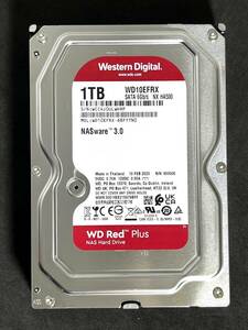 【送料無料】　★ 1TB ★　WD Red　/　WD10EFRX　【使用時間：6339ｈ】 2023年製　良品　3.5インチ内蔵HDD　SATA　Western Digital RED　