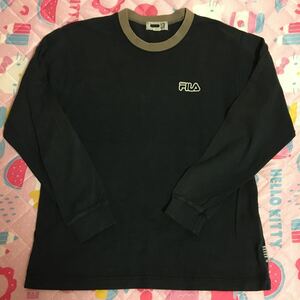 フィラ FILA 長袖Tシャツ ロングTシャツ ロンT トップス キッズ 140 長袖カットソー 長袖 綿100%