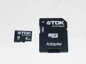 動作保証！送料無料！TDK microSDHC 4GB クラス④