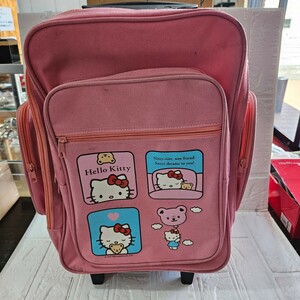 キティちゃん　キャリーバッグ　キャリーケース　ピンク　中古　コレクション