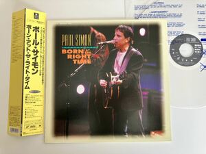 ポール・サイモン Paul Simon / Born At The Right Time 帯付LD ワーナー WPLP9097 92年ツアー映像&ヒストリー,S&G,Simon&Garfunkel,字幕付