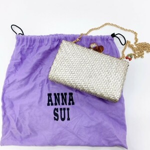 ANNA SUI　アナスイ　クラッチバッグ/ショルダーバッグ　がま口　さくらんぼ　籠