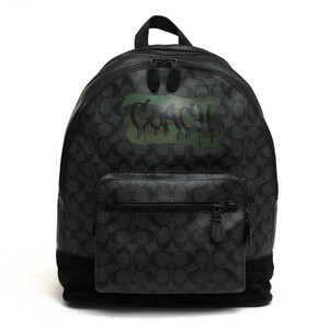 COACH コーチ リュック F31295 West Backpack In Signature Canvas With Graffiti ウエスト バックパック シグニチャーキャンバス グラフ