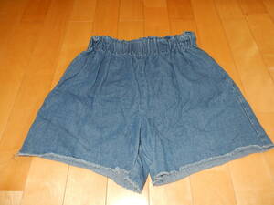 ★NICE CLAUP　デニム　キュロット★USED