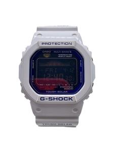 CASIO◆ソーラー腕時計・G-SHOCK/デジタル/WHT