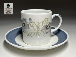 【瑞】ウェッジウッドWEDGWOOD GLEN MIST　カップ＆ソーサー