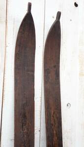 レトロコレクション　当時物　 ＊古い木製スキー　SKI 　　ヴィンテージスキー　 ＊木製スキー　全長　実寸180㎝　 ＊時代　古物　古道具　