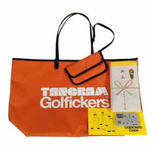 Golfickers ゴルフィッカーズ ポーチ付 トートバッグ ノベルティ付属 オレンジ 正規品 / 33974