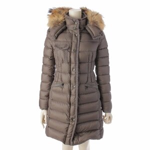 【モンクレール】Moncler　17年 HERMIFUR エルミファー ダウンコート アウター 49900 グレー 00 【中古】【正規品保証】197742