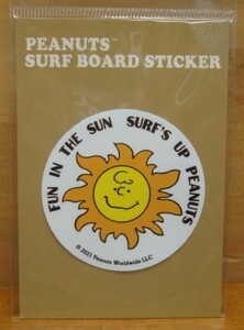 新品SNOOPY PEANUTS SURF BOARD STICKER（スヌーピーサーフボードステッカー） SNP-21007