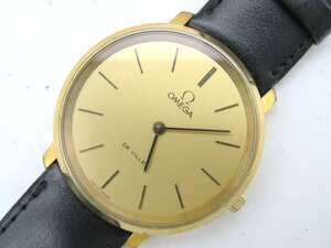 1円◆稼働◆ オメガ デビル ゴールド クオーツ ユニセックス 腕時計 M45805
