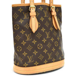 1円 ◎定価18万 極美品 LOUIS VUITTON ルイヴィトン トートバッグ バケットPM M42238 モノグラム ブラウン◎E.Clmo.oR-29