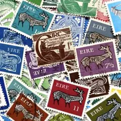 海外切手　使用済み　外国切手　アイルランド　図柄いろいろ　80枚以上
