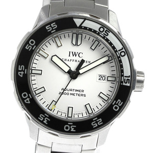 IWC IWC SCHAFFHAUSEN IW356809 アクアタイマー デイト 自動巻き メンズ 保証書付き_813081