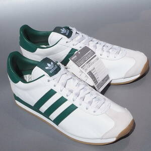 デッド!! 希少!! 新品 US10/ 28cm 14年製 adidas カントリー COUNTRY OG 白ｘ緑 レザー 天然皮革