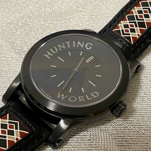 Hunting World ハンティングワールド　腕時計　38mm HWS001BK ステンレス　新品未使用　長期保管品