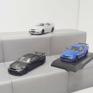 1/64 京商　日産　GT-R R34 ニスモ　Zチューン　NISMO Z tune　三色　Kyosyo シルバー　ブルー　ブラック　nissan 1円〜 042527