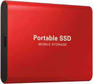 外付けSSD 30TB 16T 14T 12T 10T 8T新しいアップグレードされた外付けSSD　高速転送SQZB(Red, １２８GB)