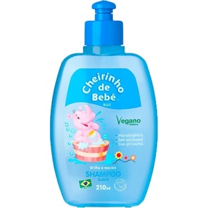 子ども用シャンプー ブルー 210ml ブラジル製 Cheiricho de bebe shampoo suave