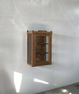 フランス アンティーク Wall Glass Cabinet グラス キャビネット シェルフ 棚 テーブル チェア