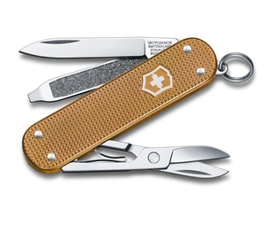 Victorinox No.0.6221.242G Classic ALOX West Sand・お買い上げの方に自家製・蝦夷鹿革ポーチ進呈。