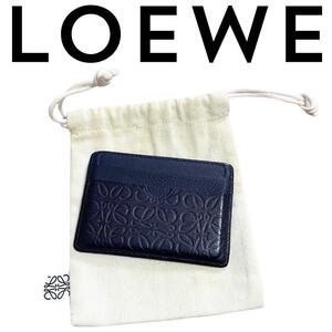 【極美品】ロエベ　LOEWE リピートアナクラム カードケース