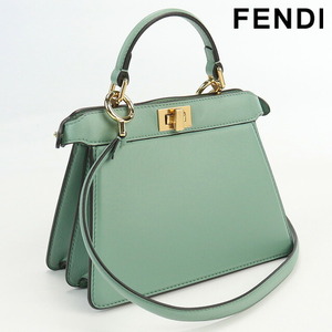 中古 フェンディ ハンドバッグ レディース ブランド FENDI ピーカブー IseeU プチ レザー 8BN335 ABVE F03HW グリーン バッグ