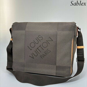 1円【極美品】Louis Vuitton ダミエジェアン メサジェ ショルダーバッグ 鞄 テール DAMIERGEANT メンズ レディース ジュアン 廃盤品 M93030