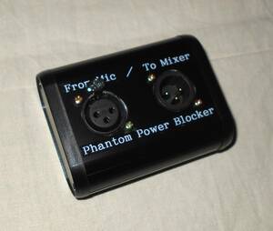 ファンタムブロッカー ファンタム電源ブロック ファントムブロッカー 600Ω/600Ω ラインアイソレーション Phantom Power Blocker #376