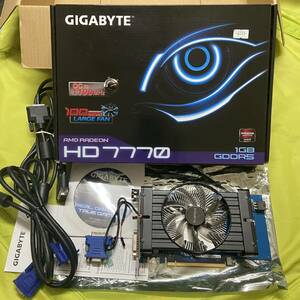 ⑰●ATI Radeon HD 7770 GV-R7770C-1GD REV:1.0 グラフィックボード DVI他ケーブル付 ●格安ジャンク品