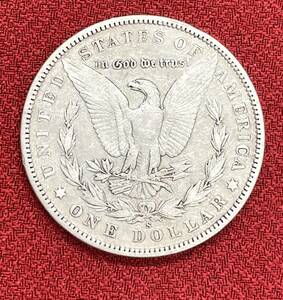 #972【美品】123年前 1900年PLURIBUS UNUM（プルリブス ウヌム）モルガン90％シルバー　ドル　26.4g