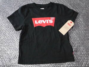 定価2970円 未使用 リーバイス　キッズ　子供　Tシャツ 110cm US5 黒 ブラック ジュニア LEVI