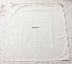 バレンシアガ「BALENCIAGA」 バッグ保存袋 現行（3398）正規品 付属品 内袋 布袋 巾着袋 46×49cm バッグ用 ホワイト 布製
