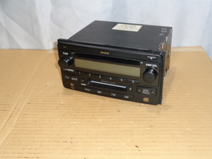 [C06] トヨタ 純正 86120-52210 2DIN CD MD オーディオ デッキ プレーヤー