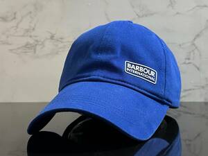 【未使用品】263KB★BARBOUR バーブァー キャップ 帽子 CAP ファンにも嬉しい上品で高級感のあるブルーにホワイトロゴ《FREEサイズ》