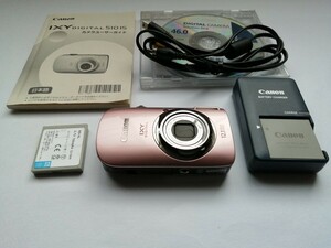 IXY 510IS PINK キャノン コンパクトデジタルカメラ イクシー ピンク Canon Compact Digital Camera IXY 510IS (P) 電池２個付属 コンデジ