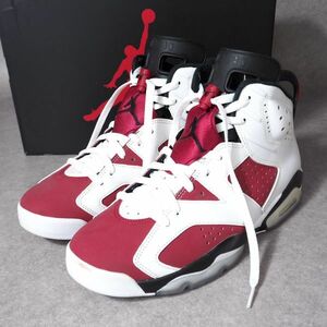 NIKE ナイキ 4-ZD053 AIR JORDAN6 エアジョーダン6 レトロ レッド ホワイト 27.5 箱付き メンズ