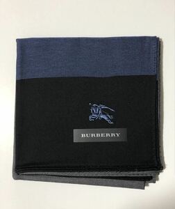 新品未使用 レア BURBERRY バーバリー ハンカチ ロゴ刺繍 ハンカチ メンズ
