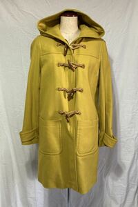 カシミヤ混　ダッフルコート　J.CREW USサイズ４　toggle coat mustard yellow cashmere blend thinsulate filling