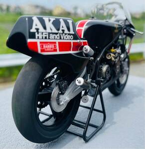 自作完成品 タミヤ 1/12 アカイ ヤマハ YZR500 キットから製作しました