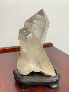 カ代 水晶　クラスター　置物　縁起物　鉱物　インテリア　原石　 本水晶 横幅11 高さ16.5奥行7㎝