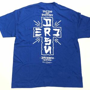 ◎【DRESSEN SKATES】Tシャツ Blue:XL ツアーT！エリックドレッセン スケート ロサンゼルス スケボー